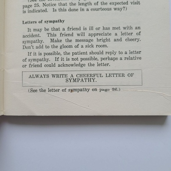 Vintage 40s Textbook Letter Writing for You SC Dept Ed 1947 South Carolina - Picture 11 of 12